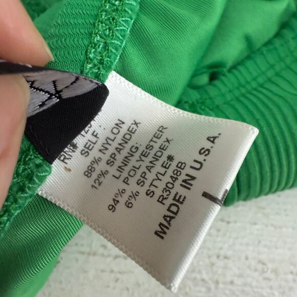 Ris-k Gazer Bottom Green Cheeky Bikini Bottom Womens Large - Picture 5 of 7